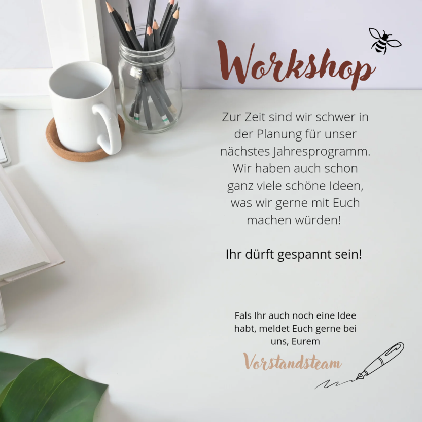Info Planung neues Programm 